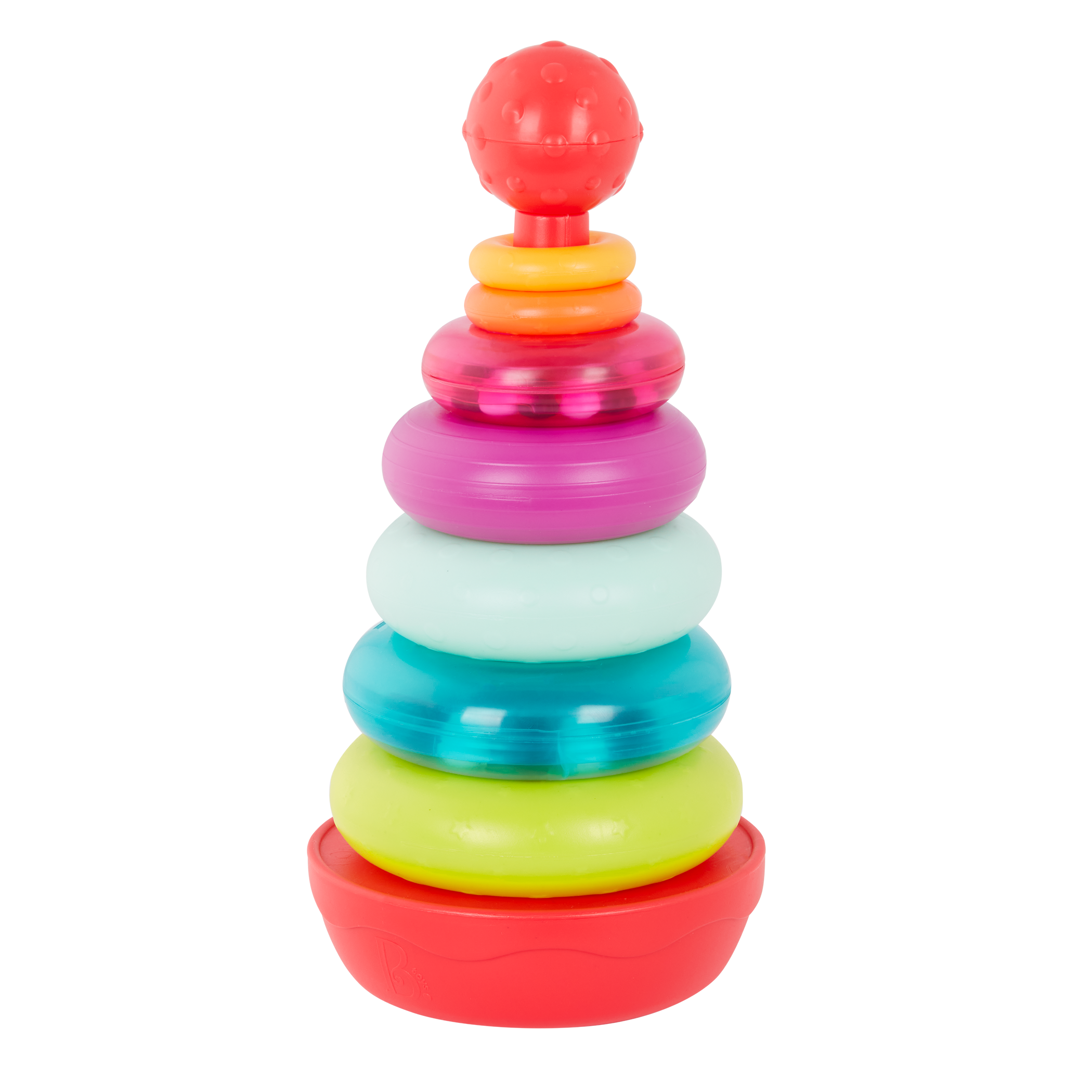 Rainbow Rings Stacking Teether Set B. baby B.toys Australia