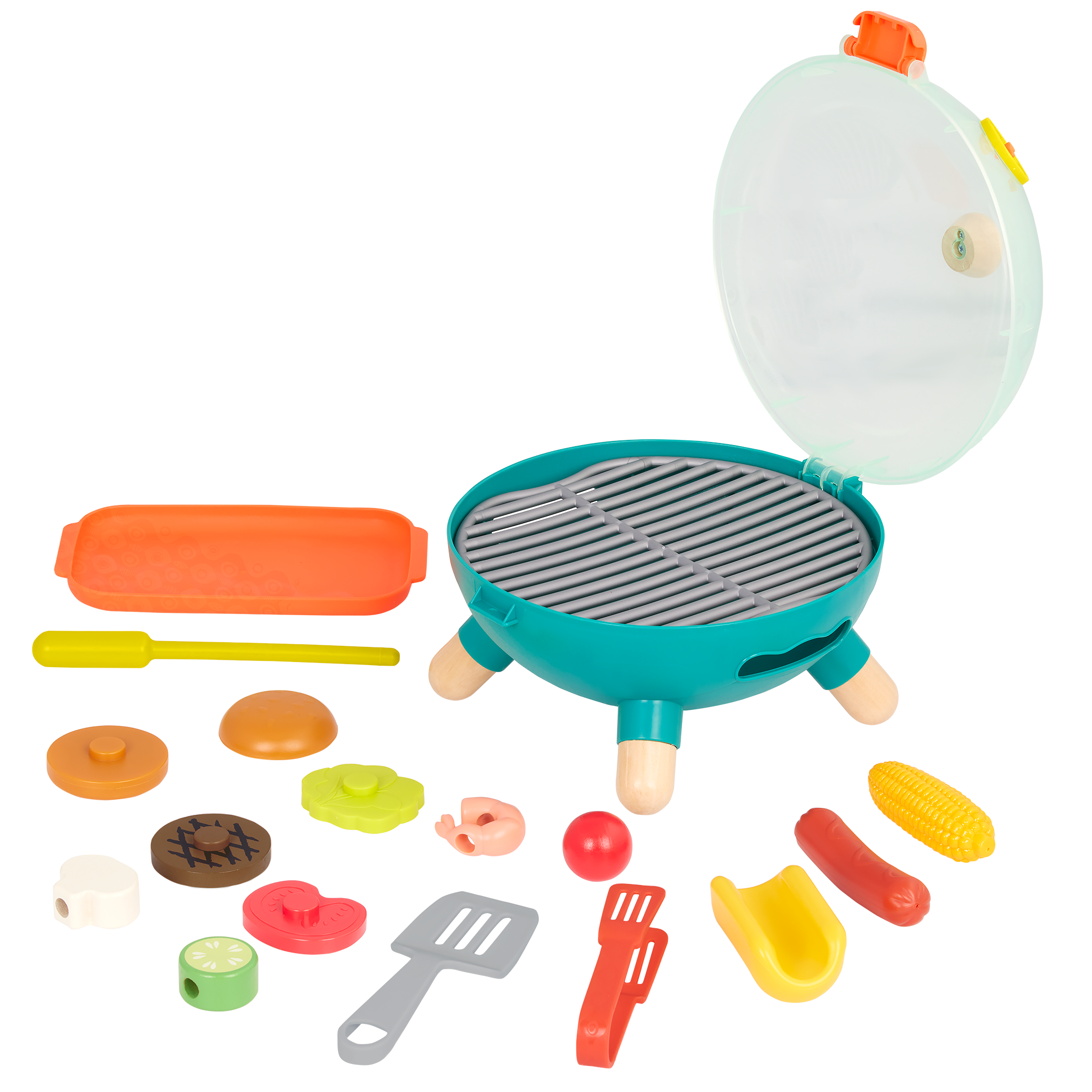 Mini Chef BBQ Grill Playset Toy Grill Play Food toys