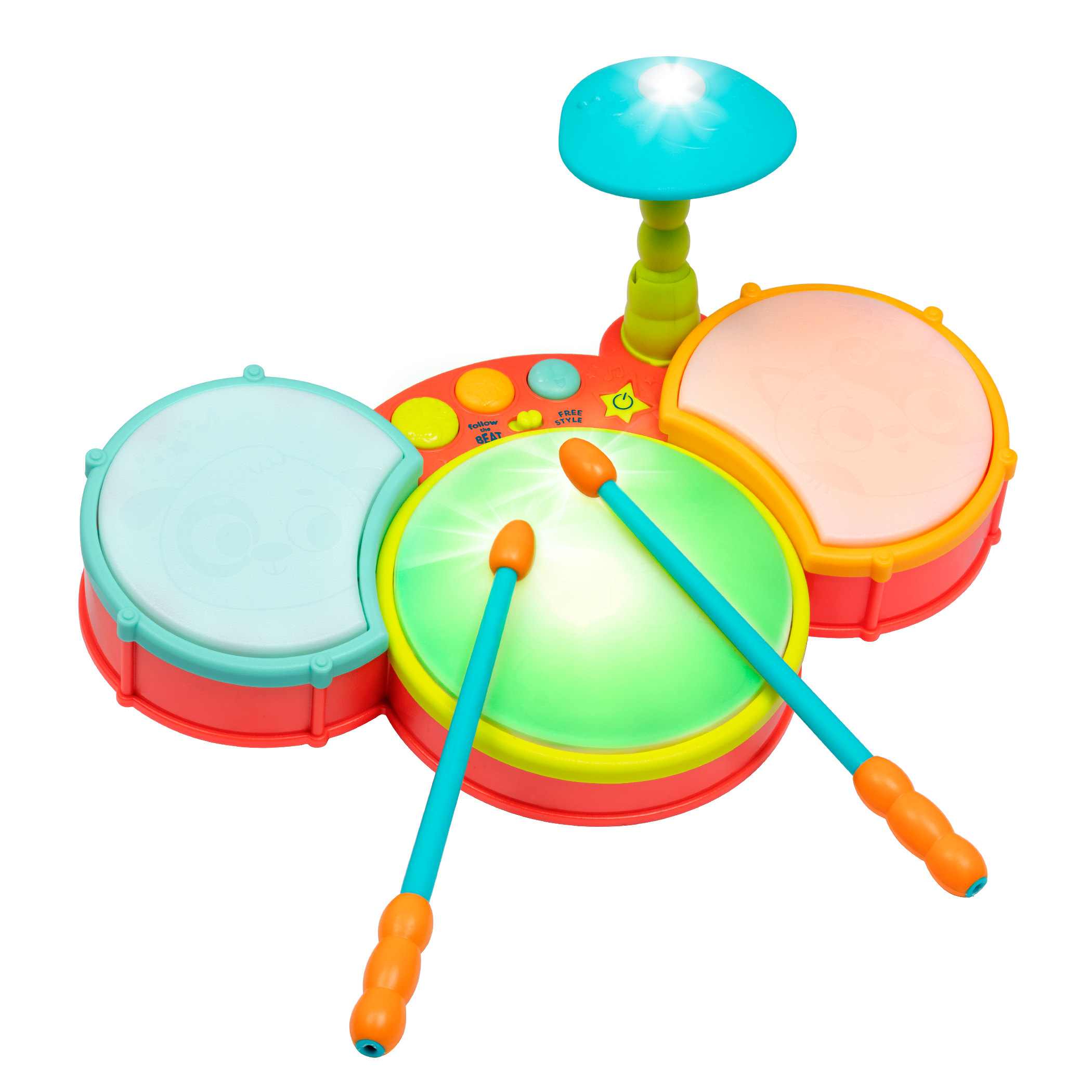 Drum Kit Bright Starts Light N Learn Drum Little Beats Light-Up