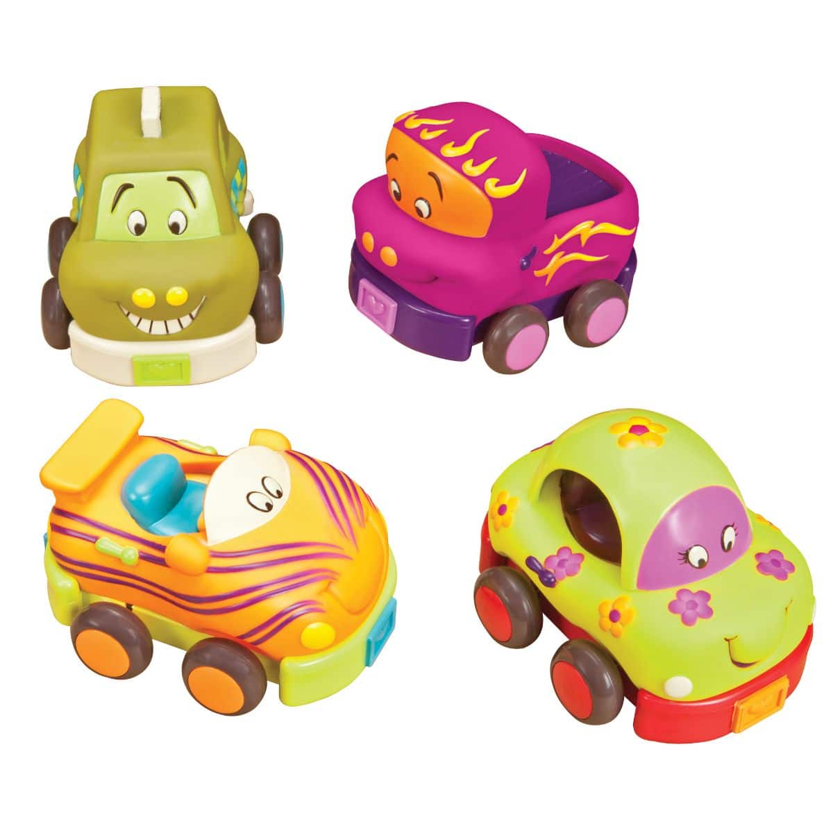 Pull-back toy vehicles