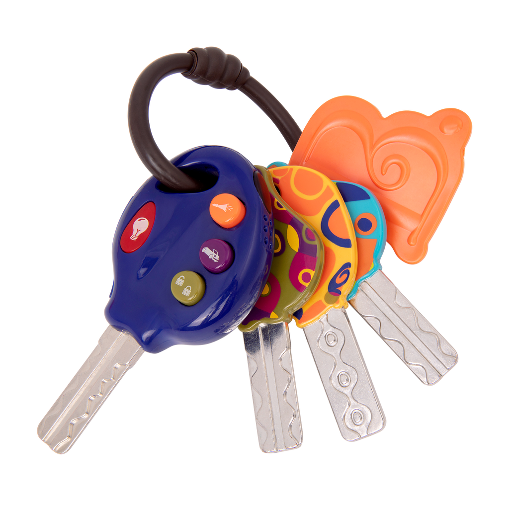 LucKeys Blue Toy Car Keys with Lights Sounds toys – B - Main Image