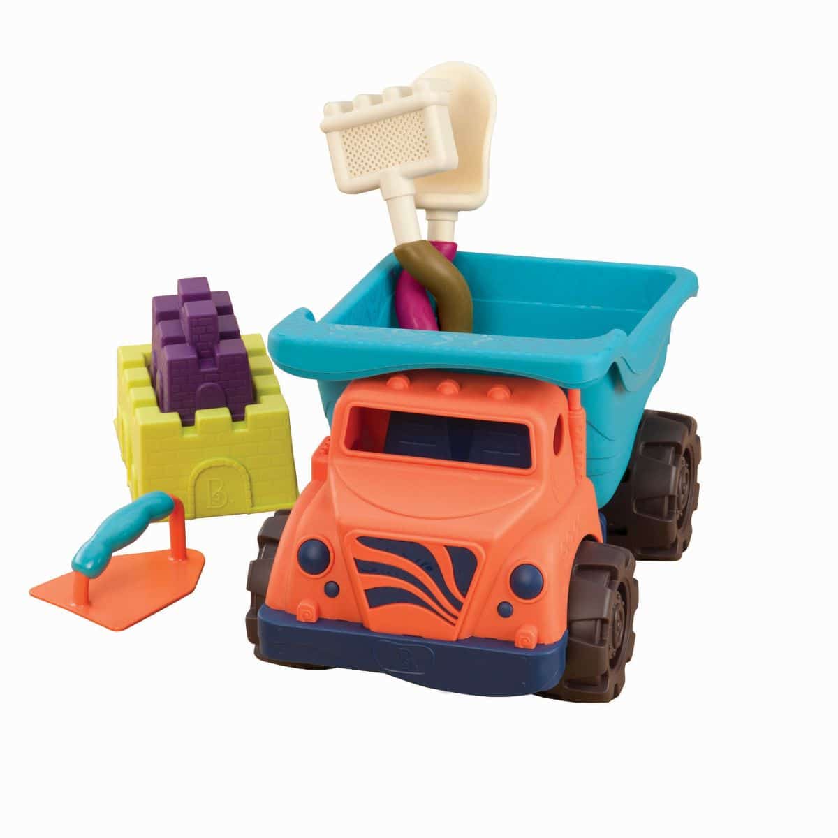 Dump truck and sand toys