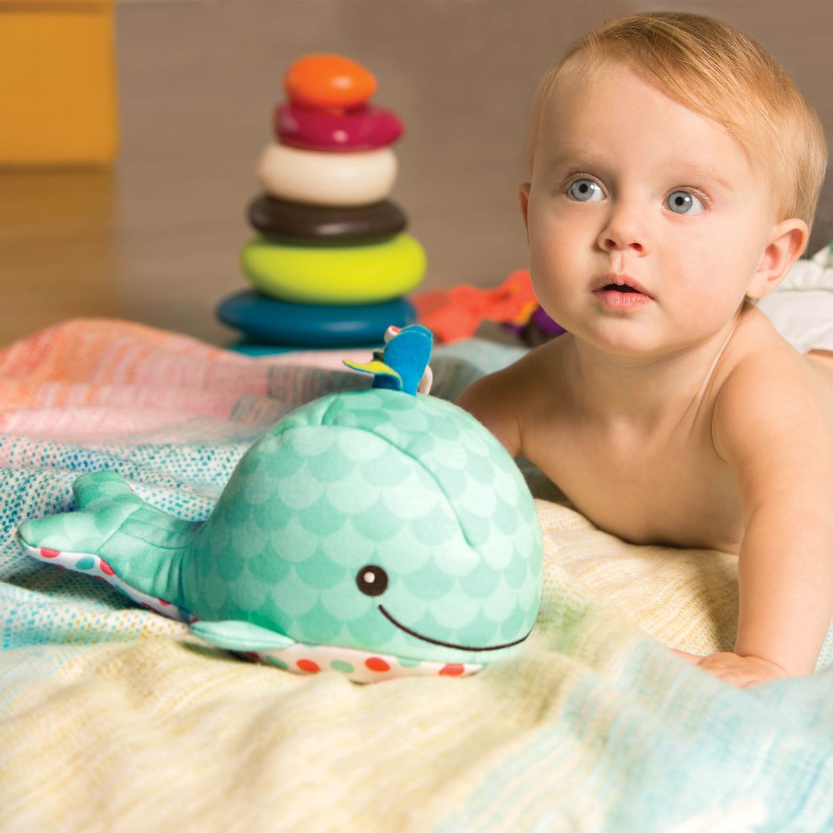 Whale bedtime toy.