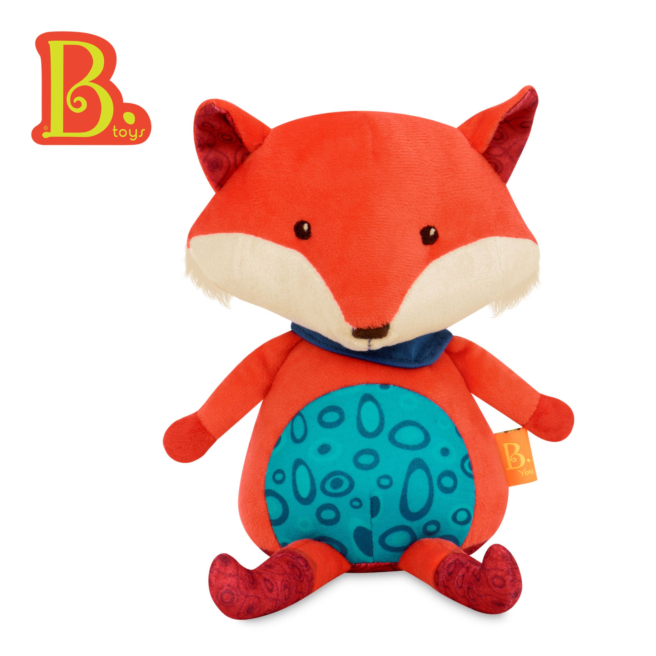 Interactive talk-back fox plushie