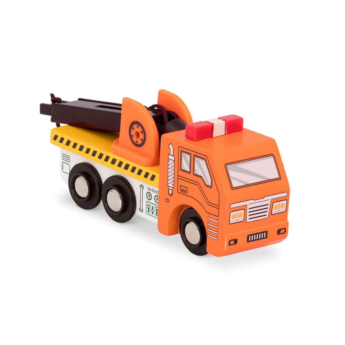 Wooden vehicles.