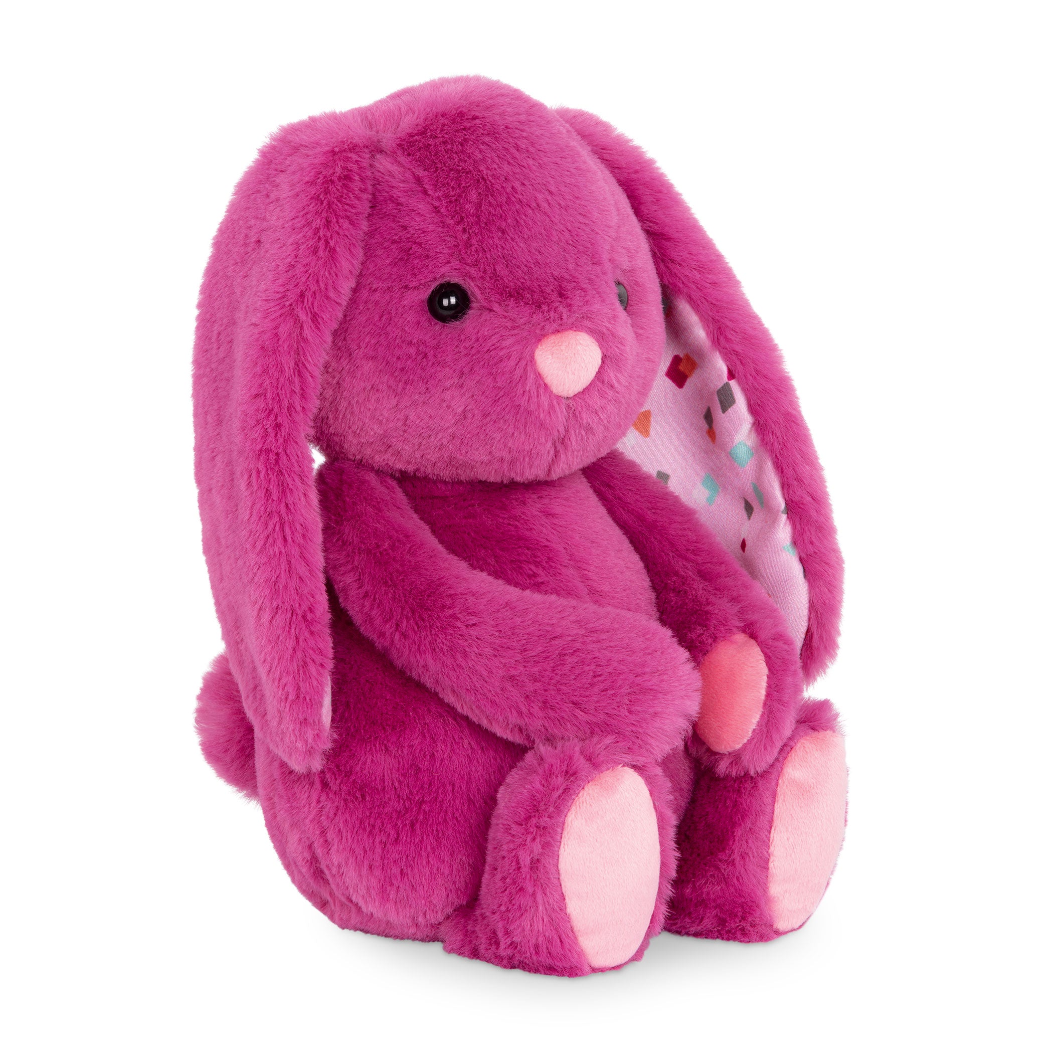 Pink plush bunny.