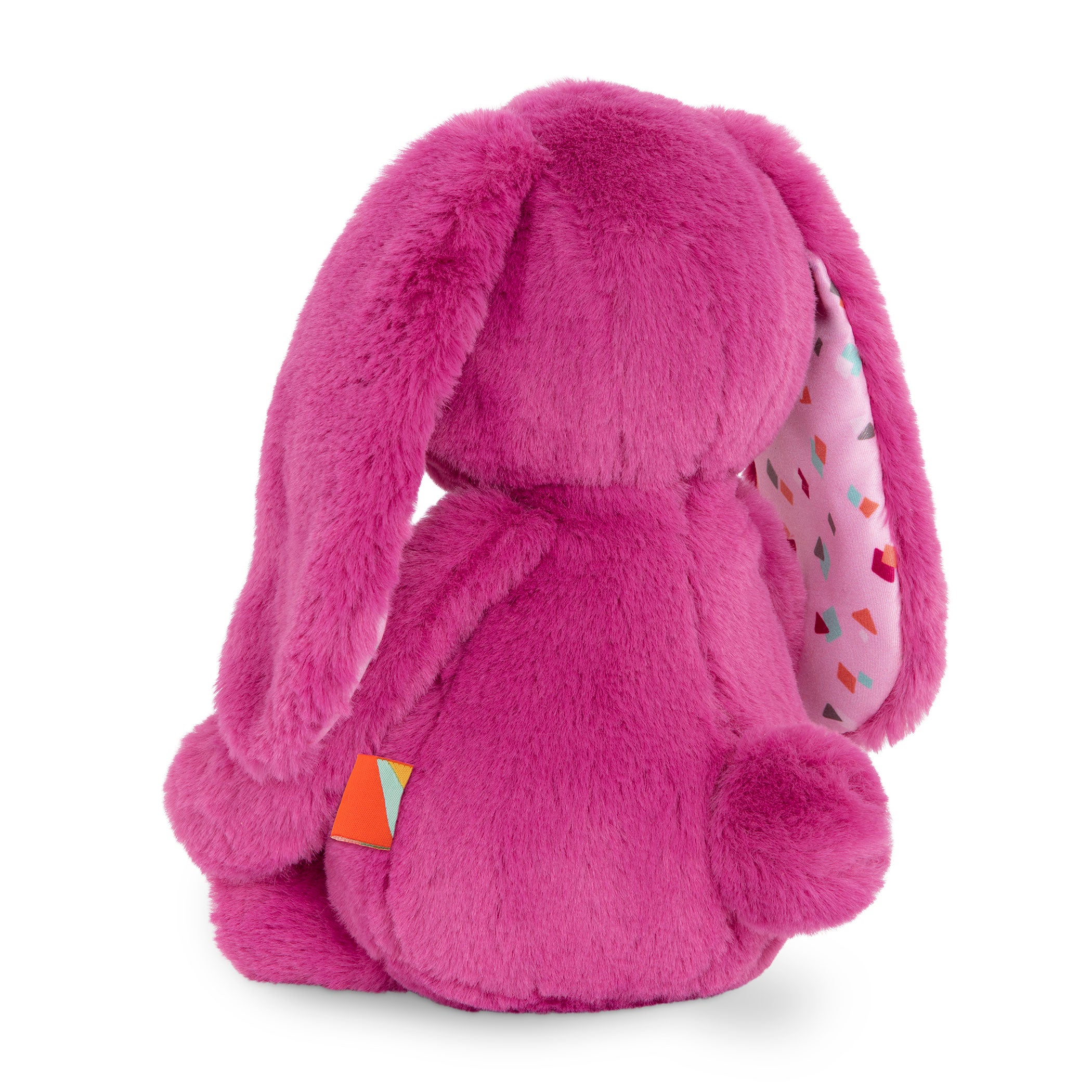 Pink plush bunny.