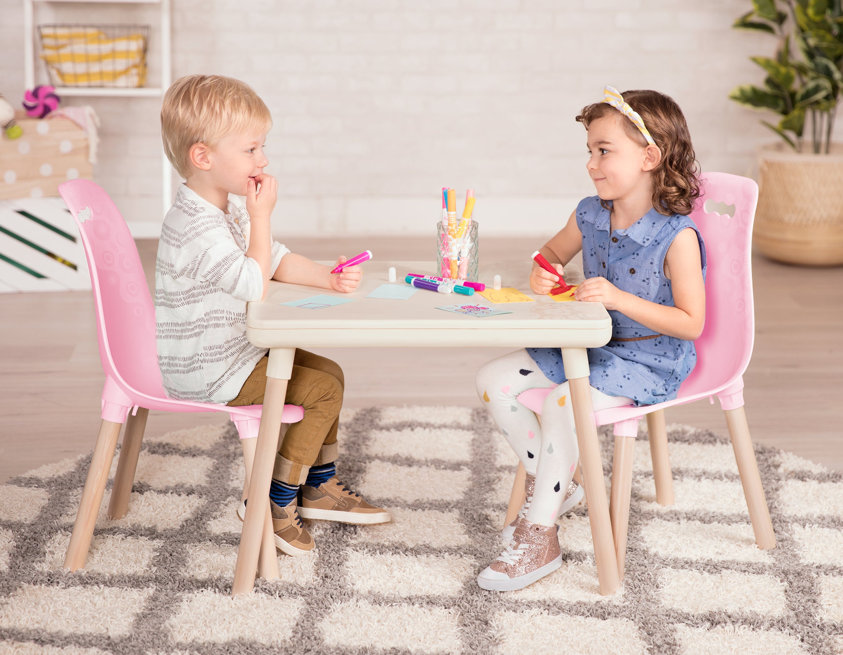 Table and chair set for kids.