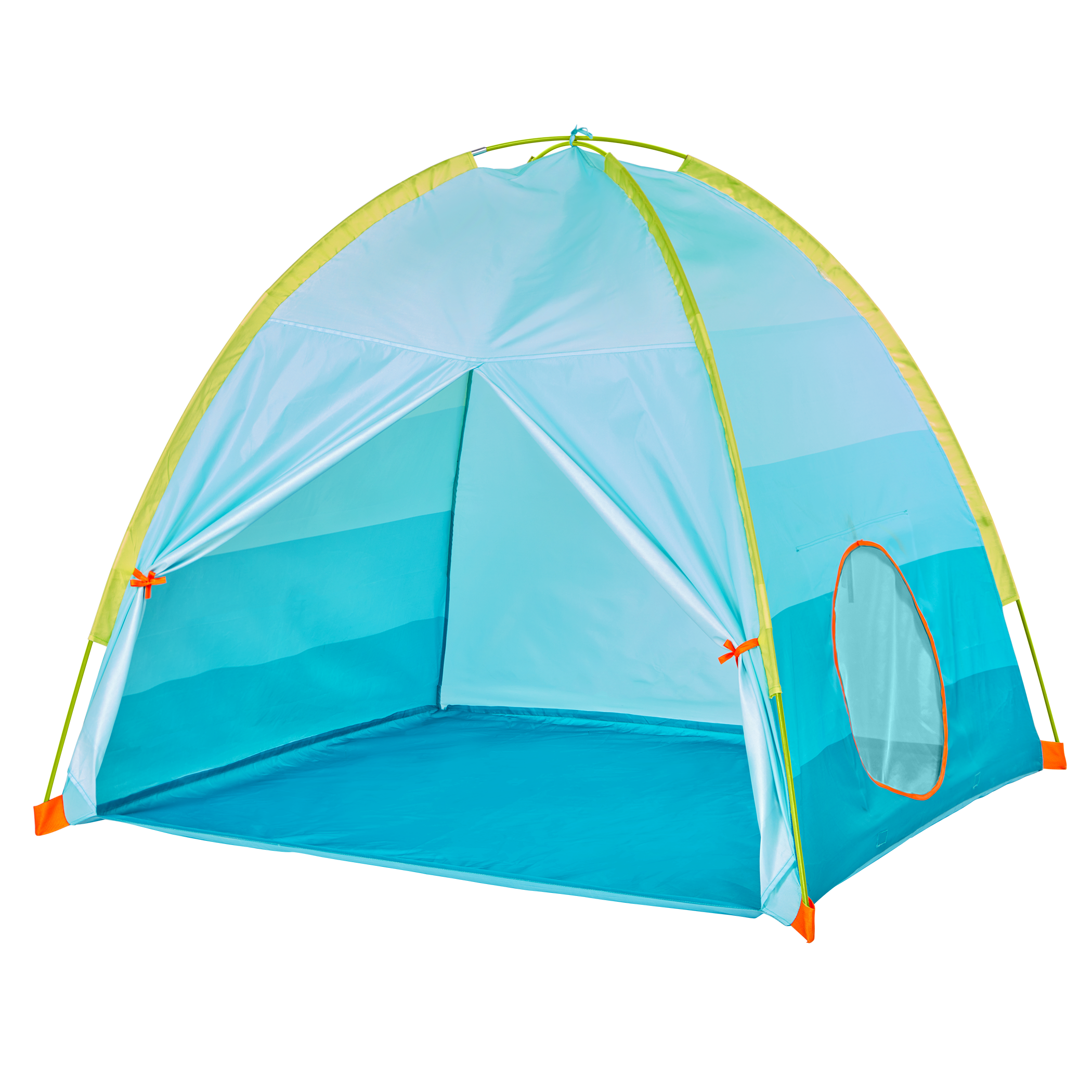 Outdoor tent with flashlight projector for kids