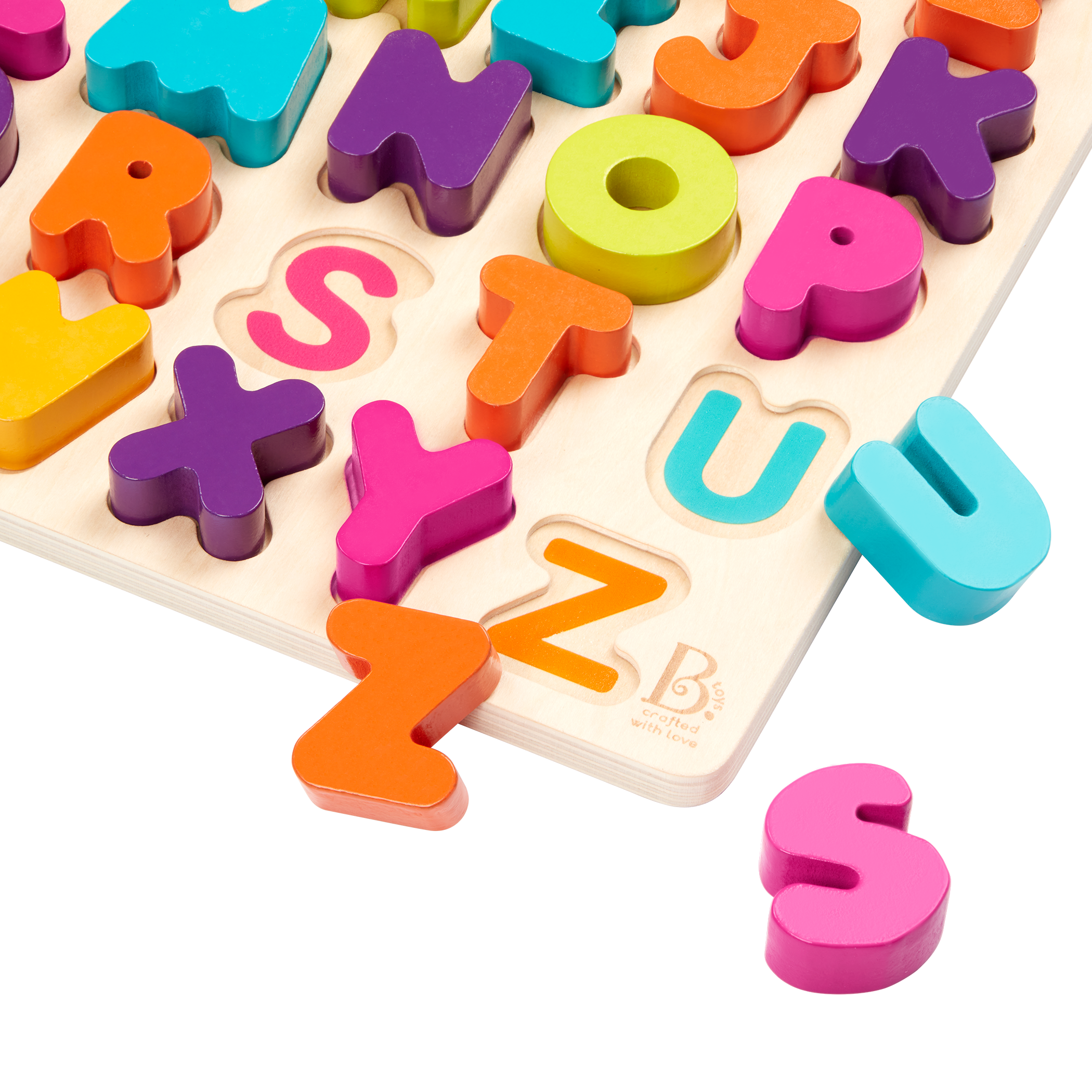 B. toys Wooden Alphabet Puzzle