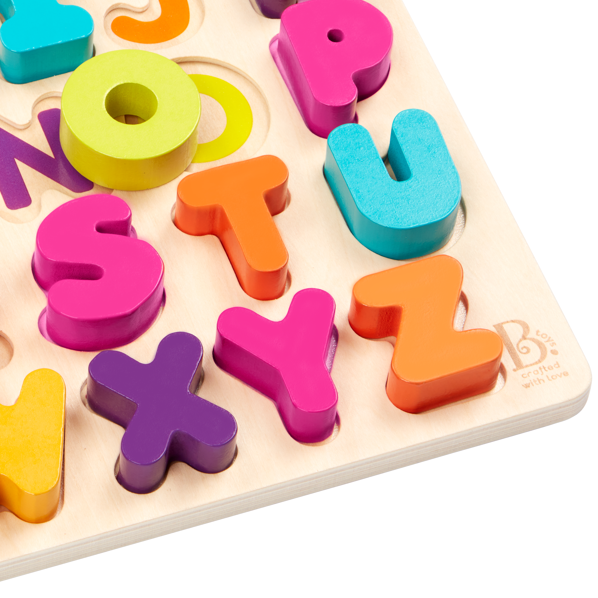 B. toys Wooden Alphabet Puzzle