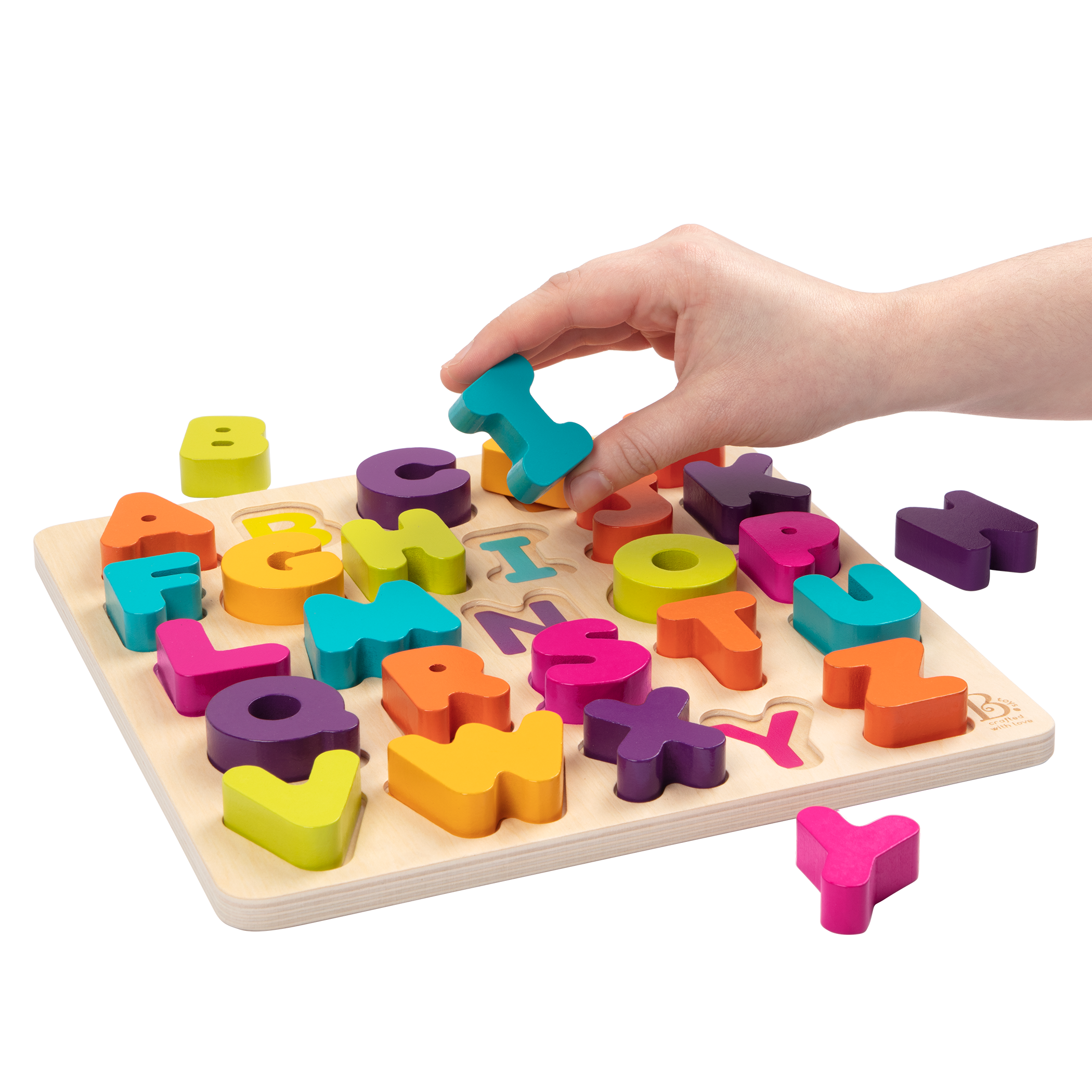 B. toys Wooden Alphabet Puzzle