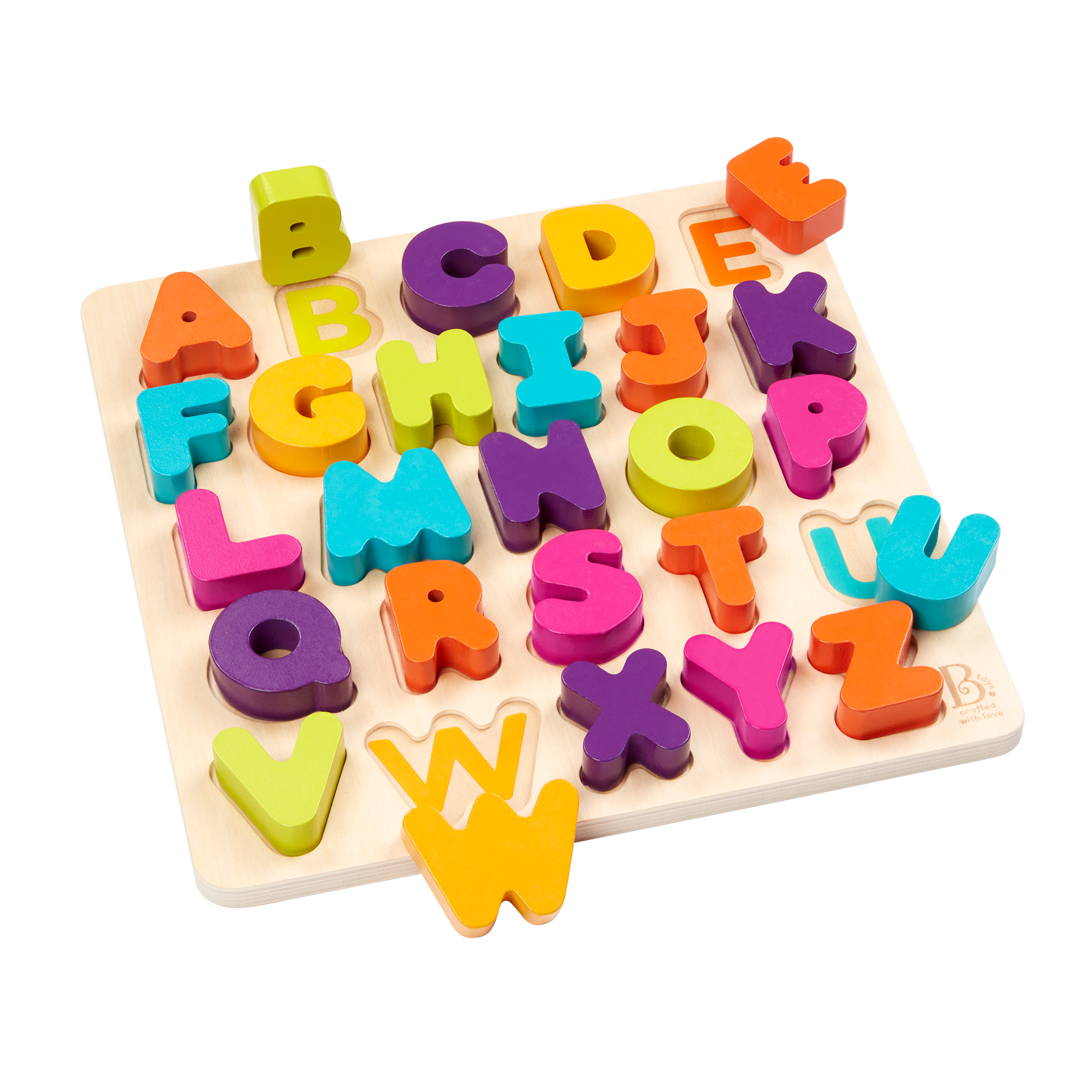 B. toys Wooden Alphabet Puzzle