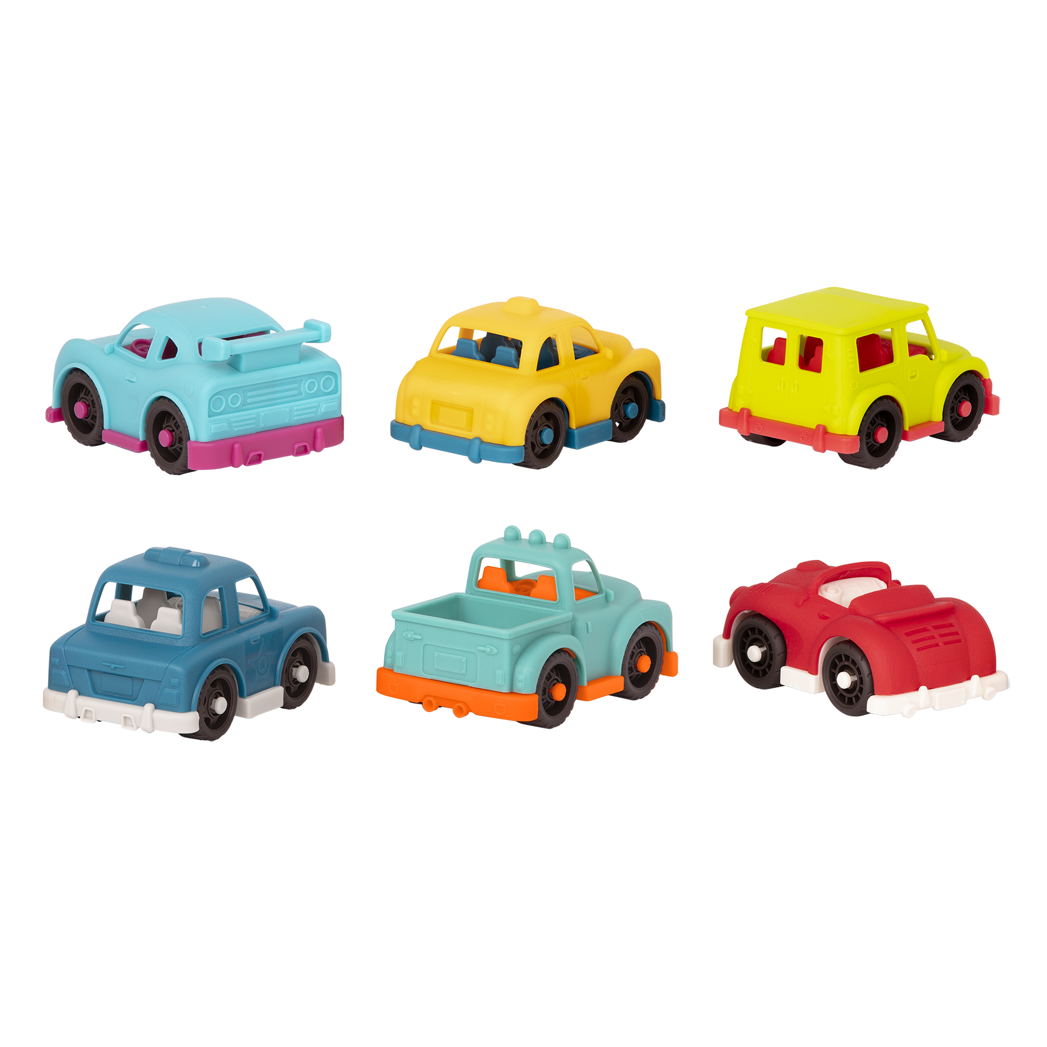 Mini toy vehicles.