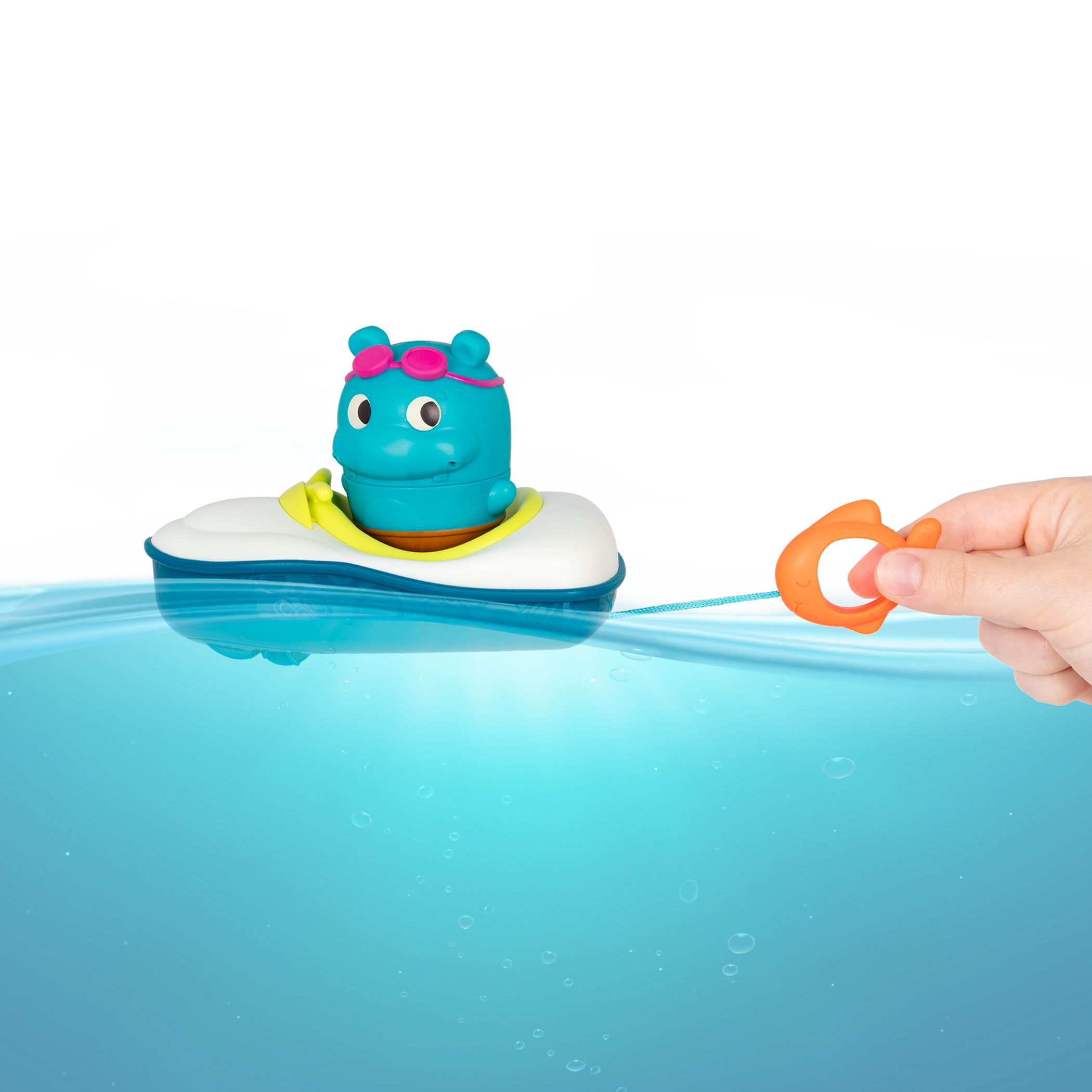 Baby bath toys hippo squirt and boat
