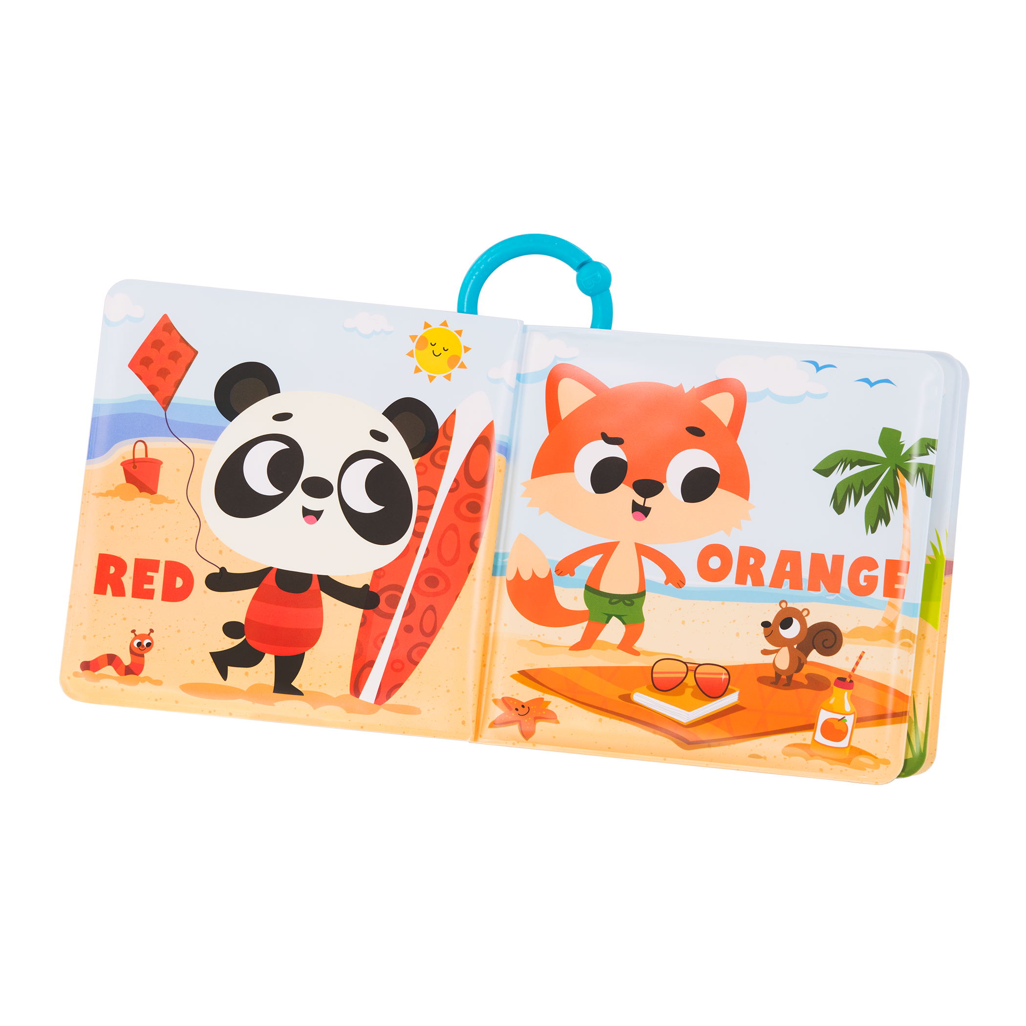 Waterproof bath book for babies numbers colors