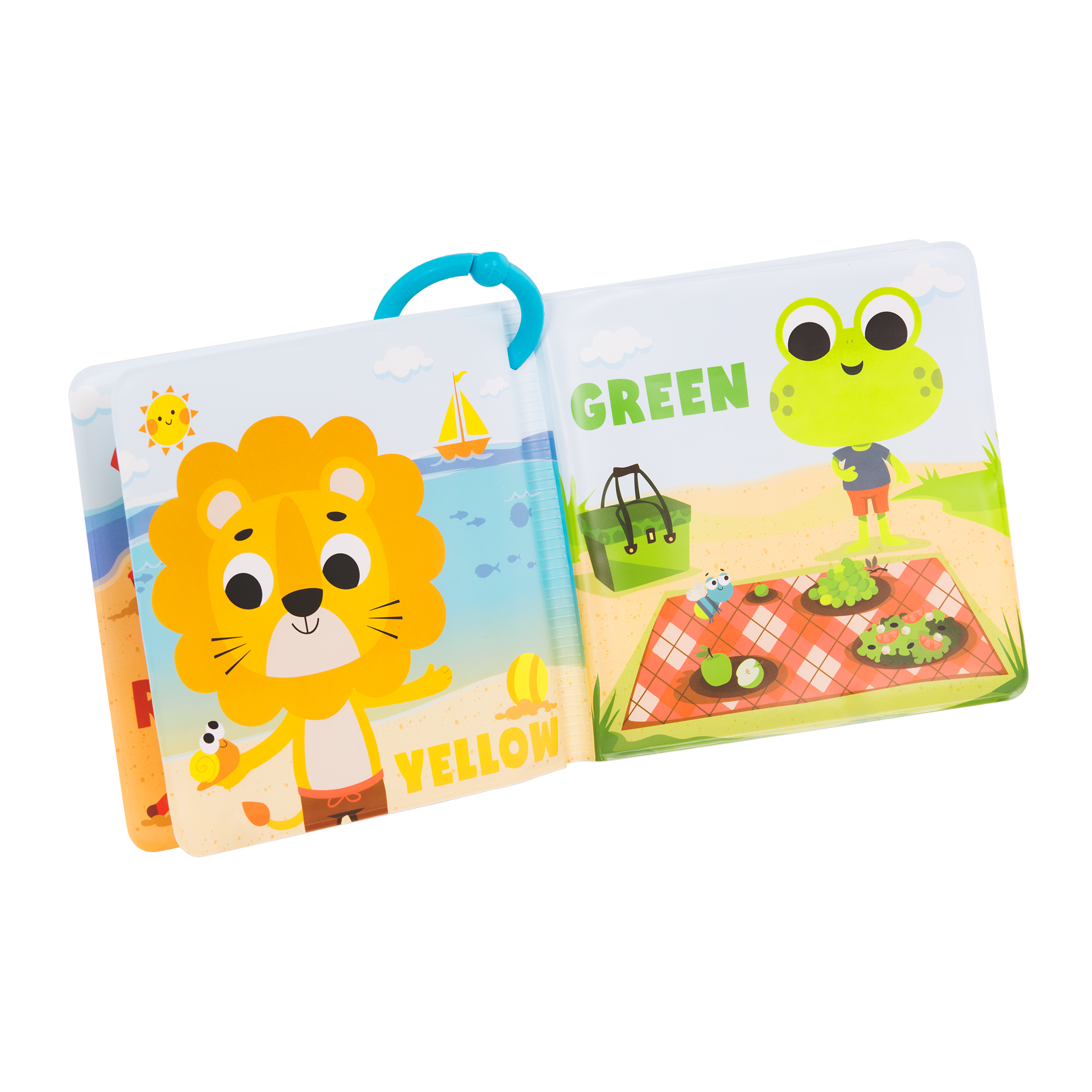 Waterproof bath book for babies numbers colors