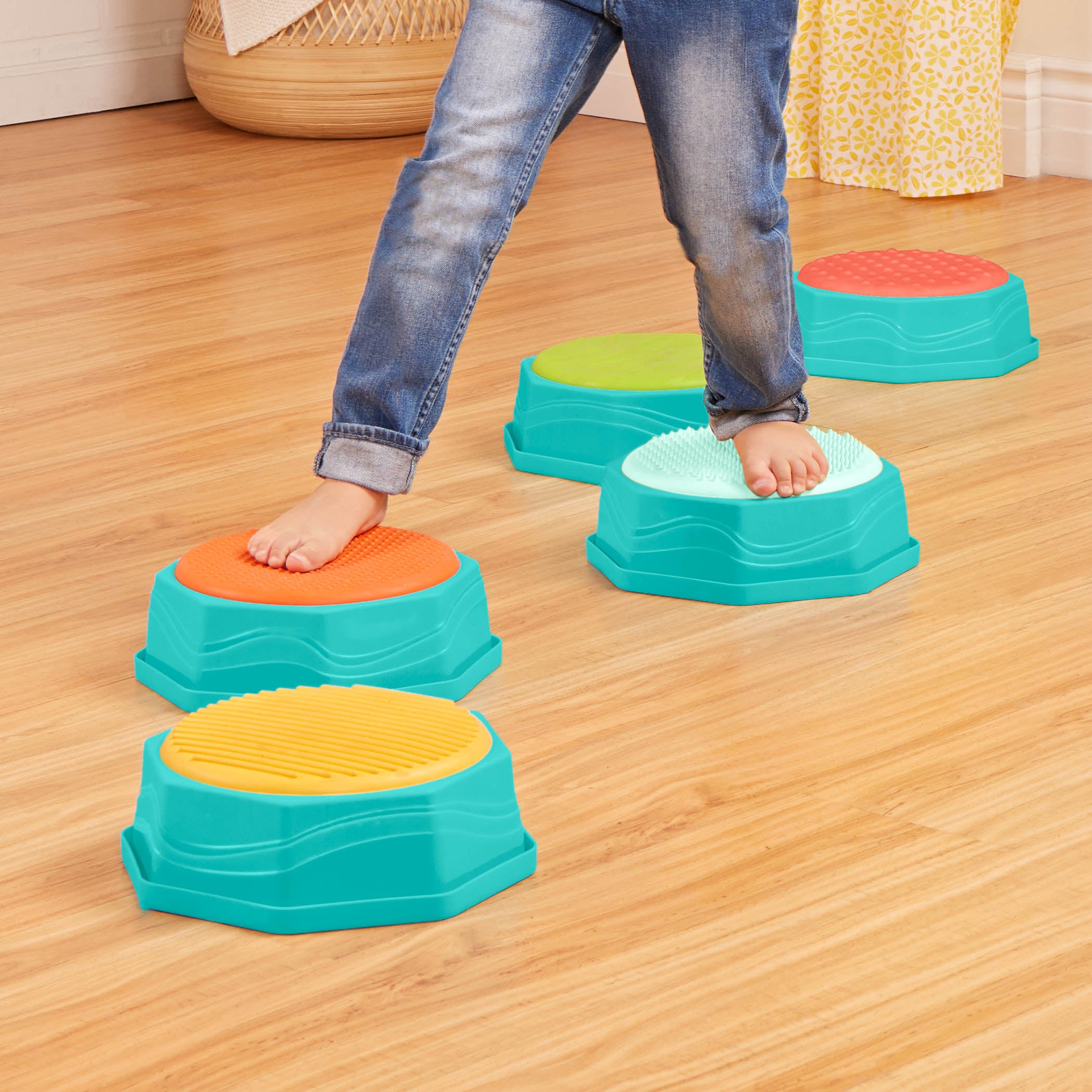 Balance beams for kids active play floor is lava