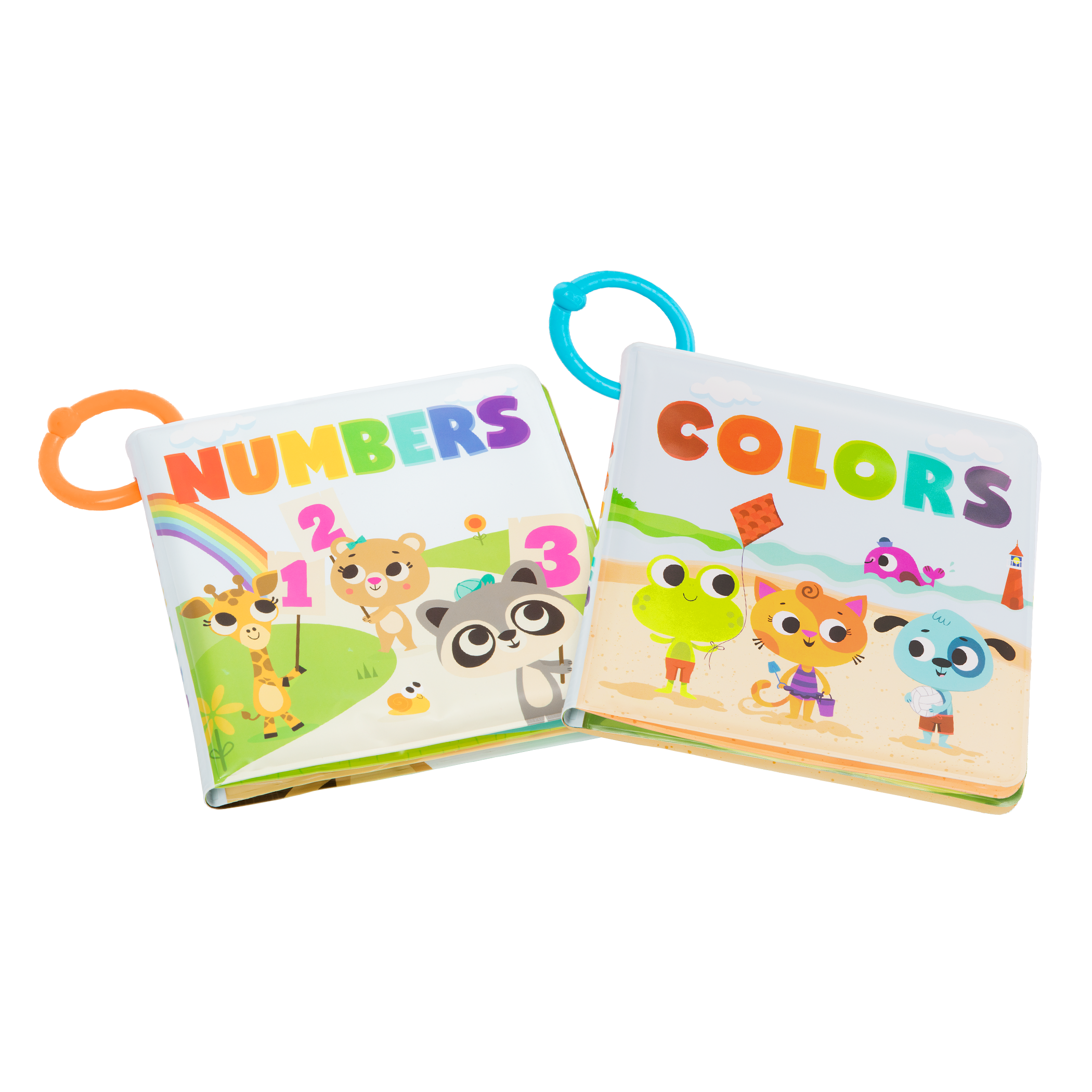 Waterproof bath book for babies numbers colors